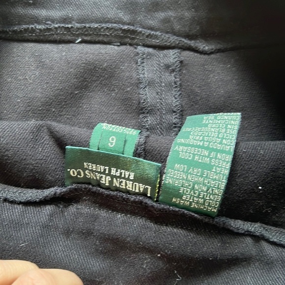 Ralph Lauren Black Denim Skirt - Picture 2 of 3